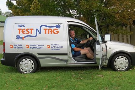 A & S Test N Tag owner in van