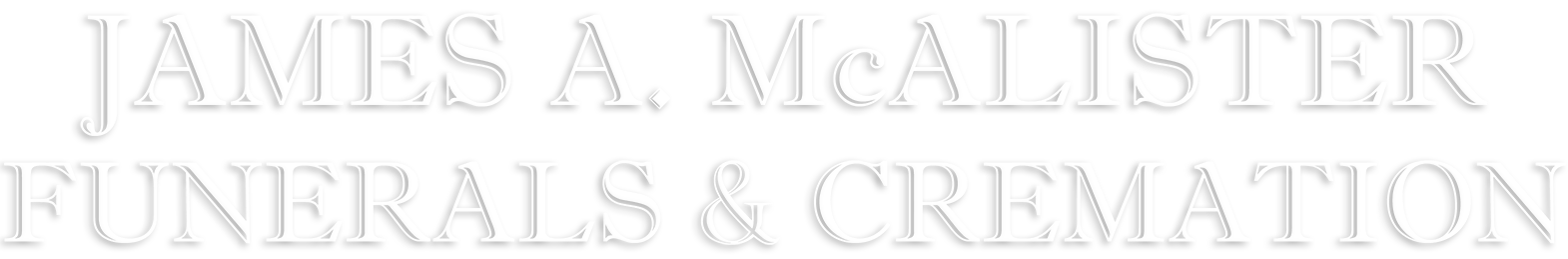 James A. McAllister Funerals & Cremation Logo Footer