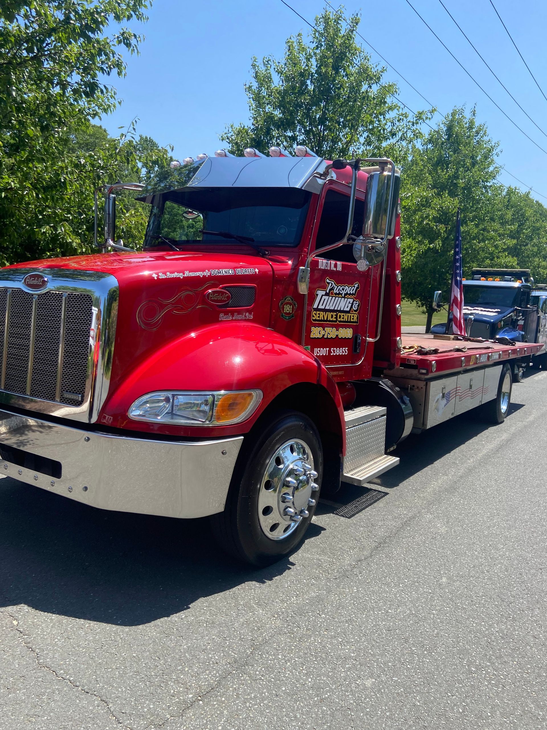Red Tow Truck — Prospect, CT — Prospect Service & Towing