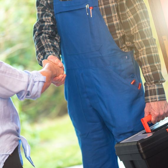 Handyman Shaking Hands With Customer — Allentown, PA — Hire A Husband, Inc.