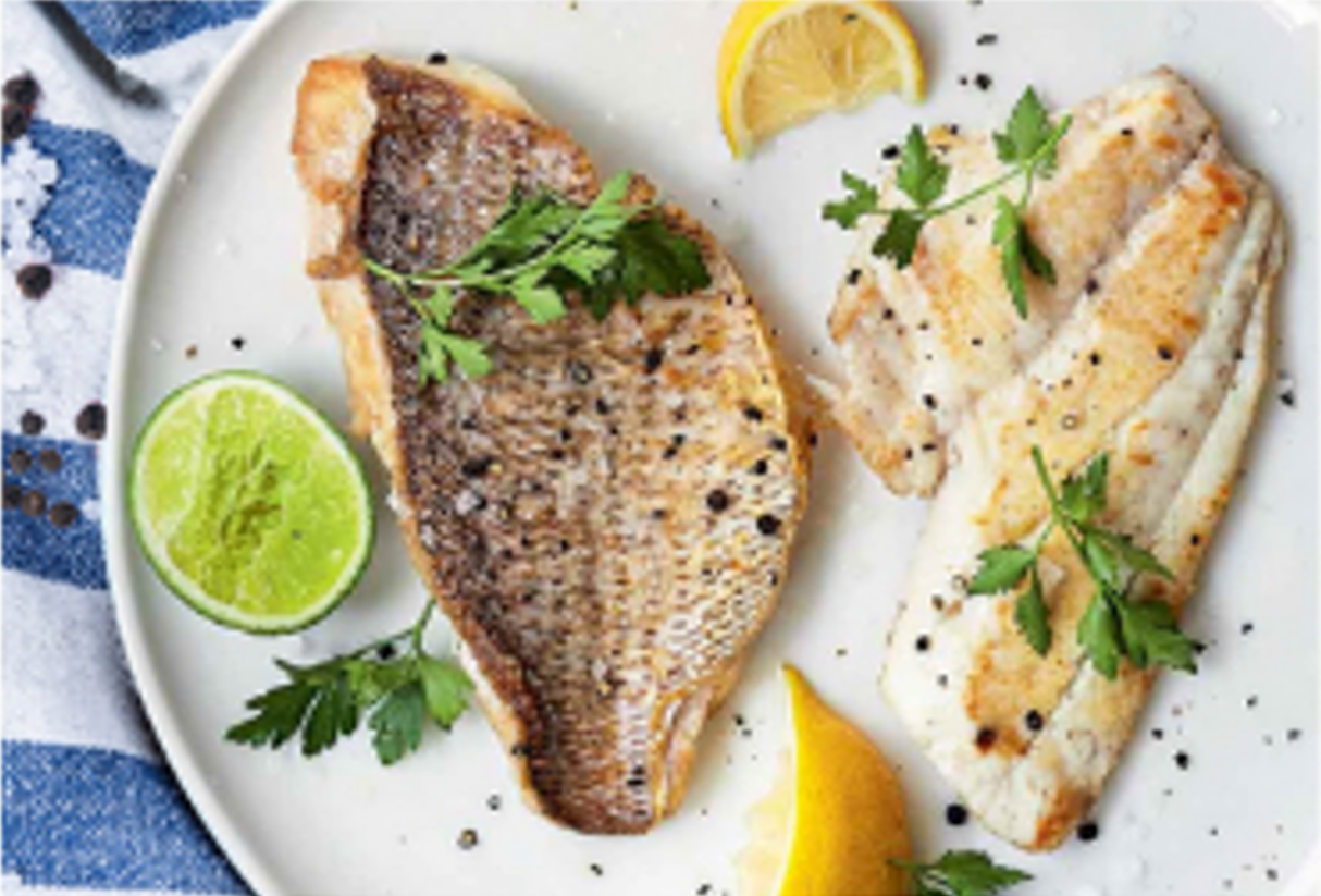 Seared Fish Fillets With Lemon, Lime — Fresh Seafood In Warana, QLD
