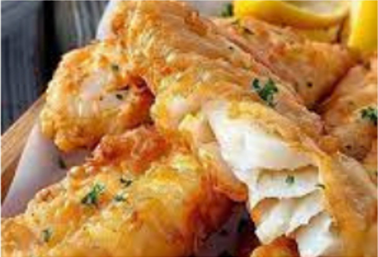 Golden Fried Fish Fillets, Flaky White Meat — Fresh Seafood In Warana, QLD