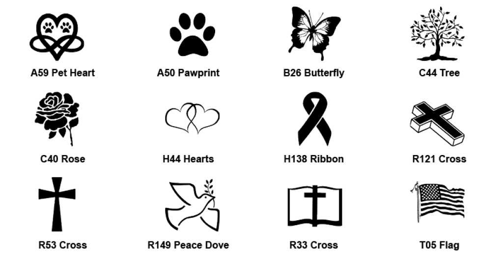 artwork options in black