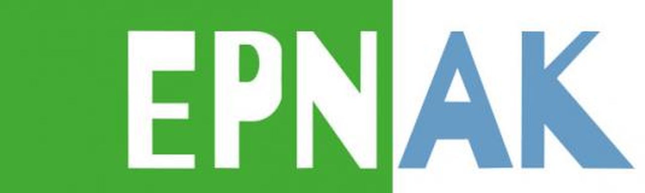 Le mot epnak est sur un fond vert et blanc