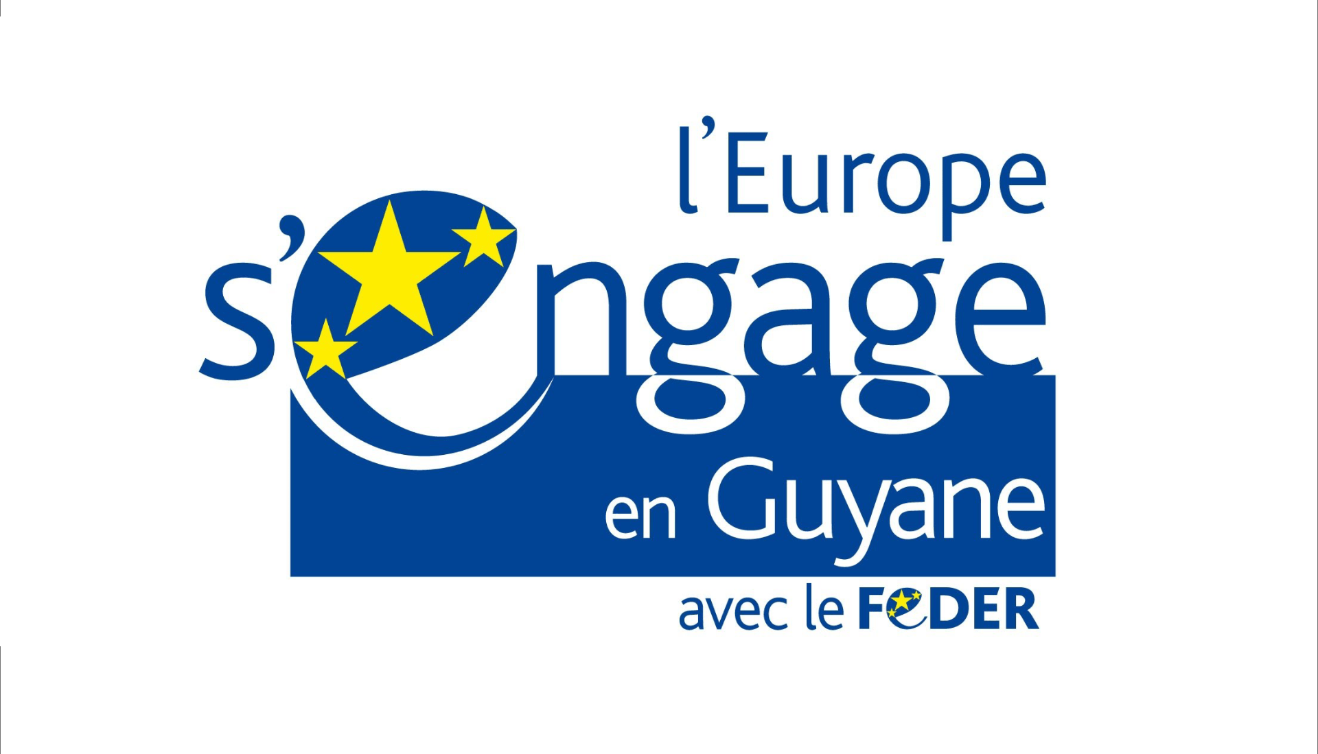 Le logo de l'Europe s'engage en Guyane