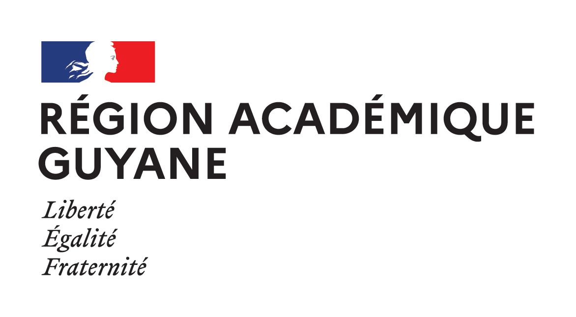 Le logo de la région académique guyane comporte un drapeau