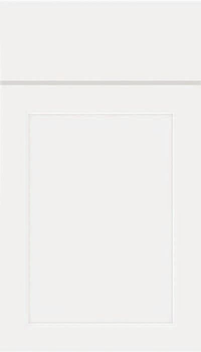 A close up of a white tile on a white background.