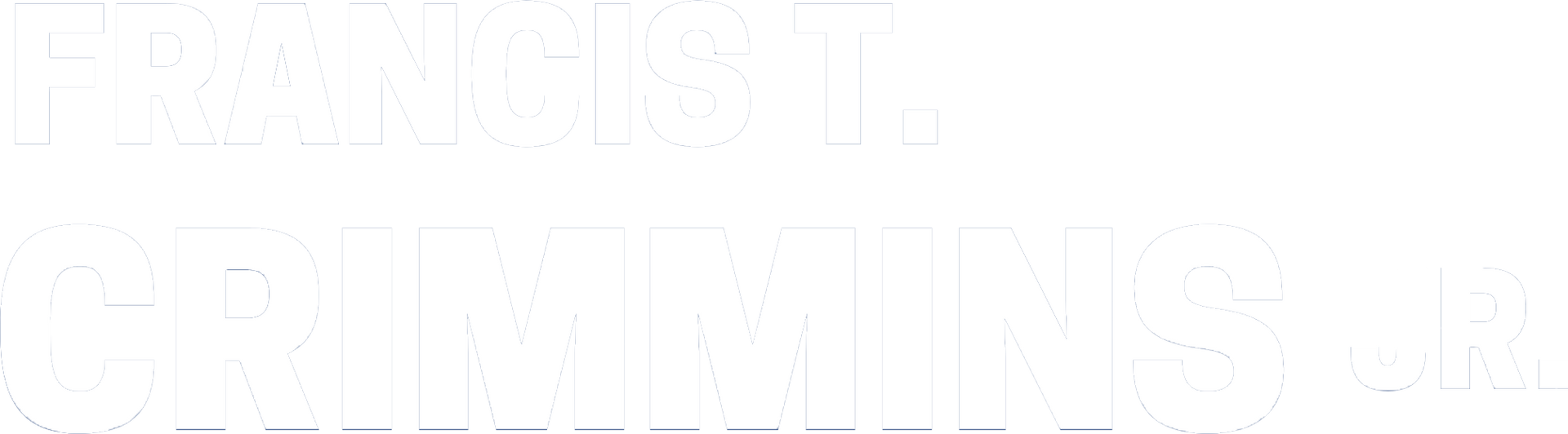 White Francis T. Crimmins logo.