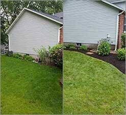 House Landscape before and After Landscaping - Landscaping services in