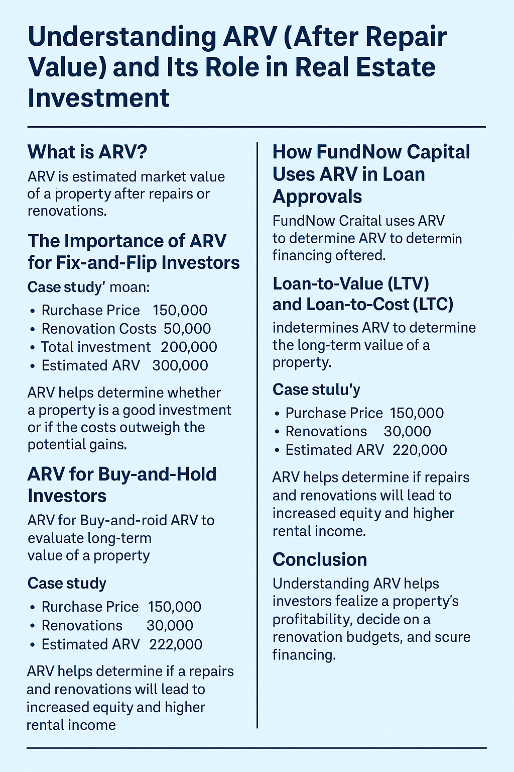 A newspaper article about understanding arv ( alter repair value ) and its role in real estate investment