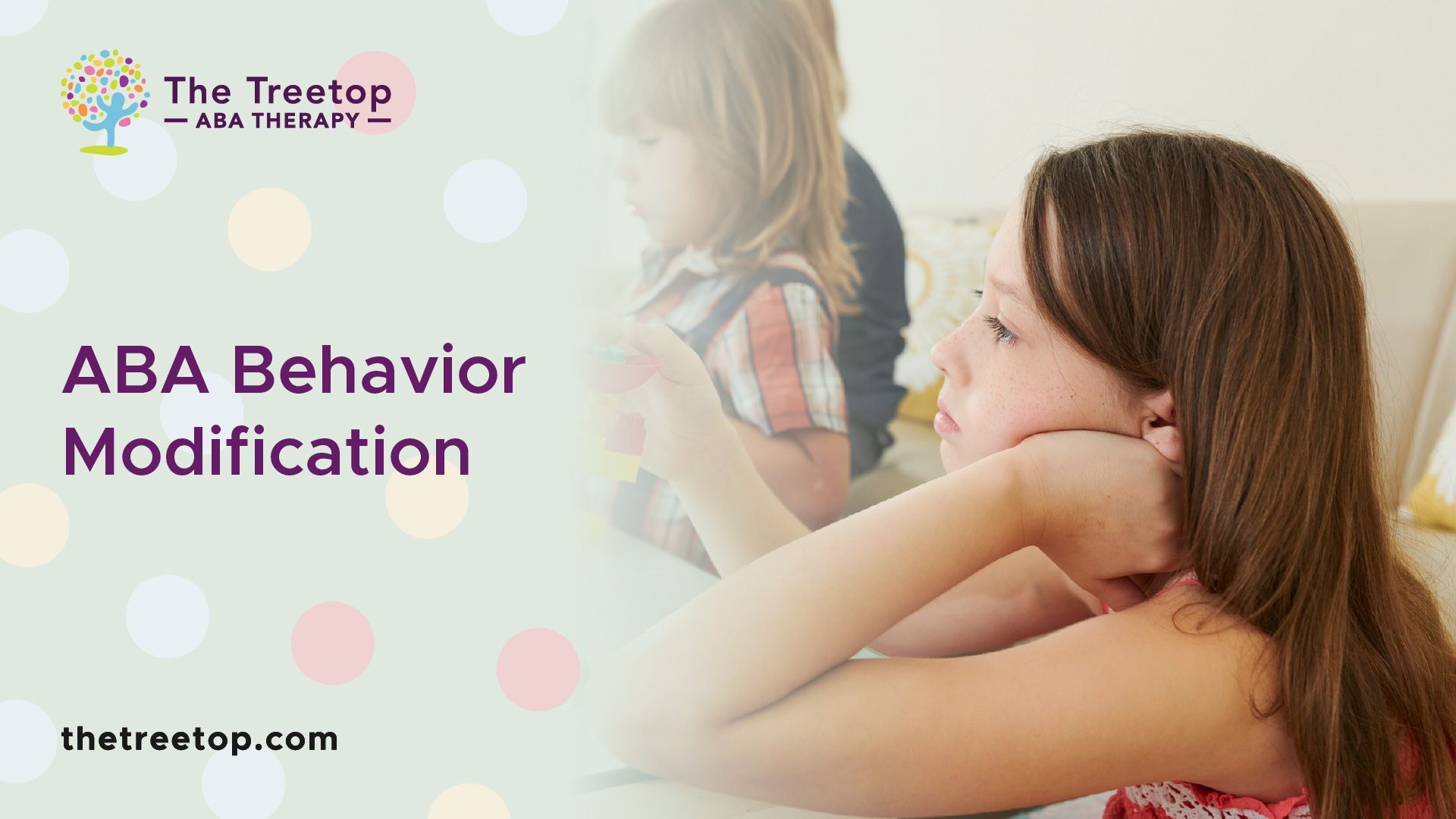 Woman and child in a room with text that reads 