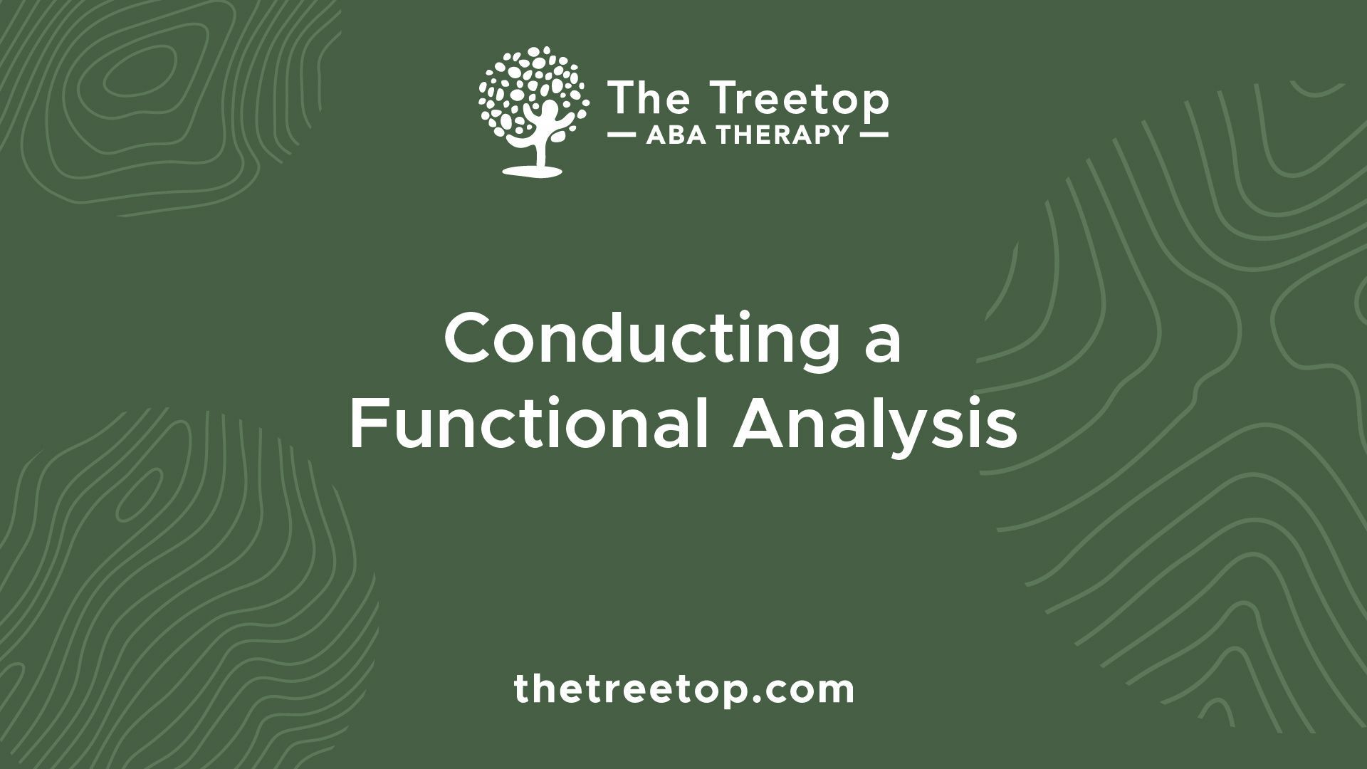 Dark green background with text