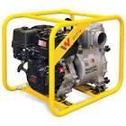 A diesel water pump with a yellow frame on a white background.