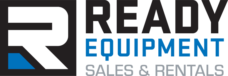 The logo for ready equipment sales and rentals