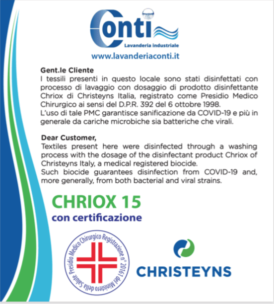 Certificazione CHRIOX 15