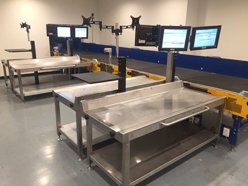 Baggage Parcel Inspection Tables