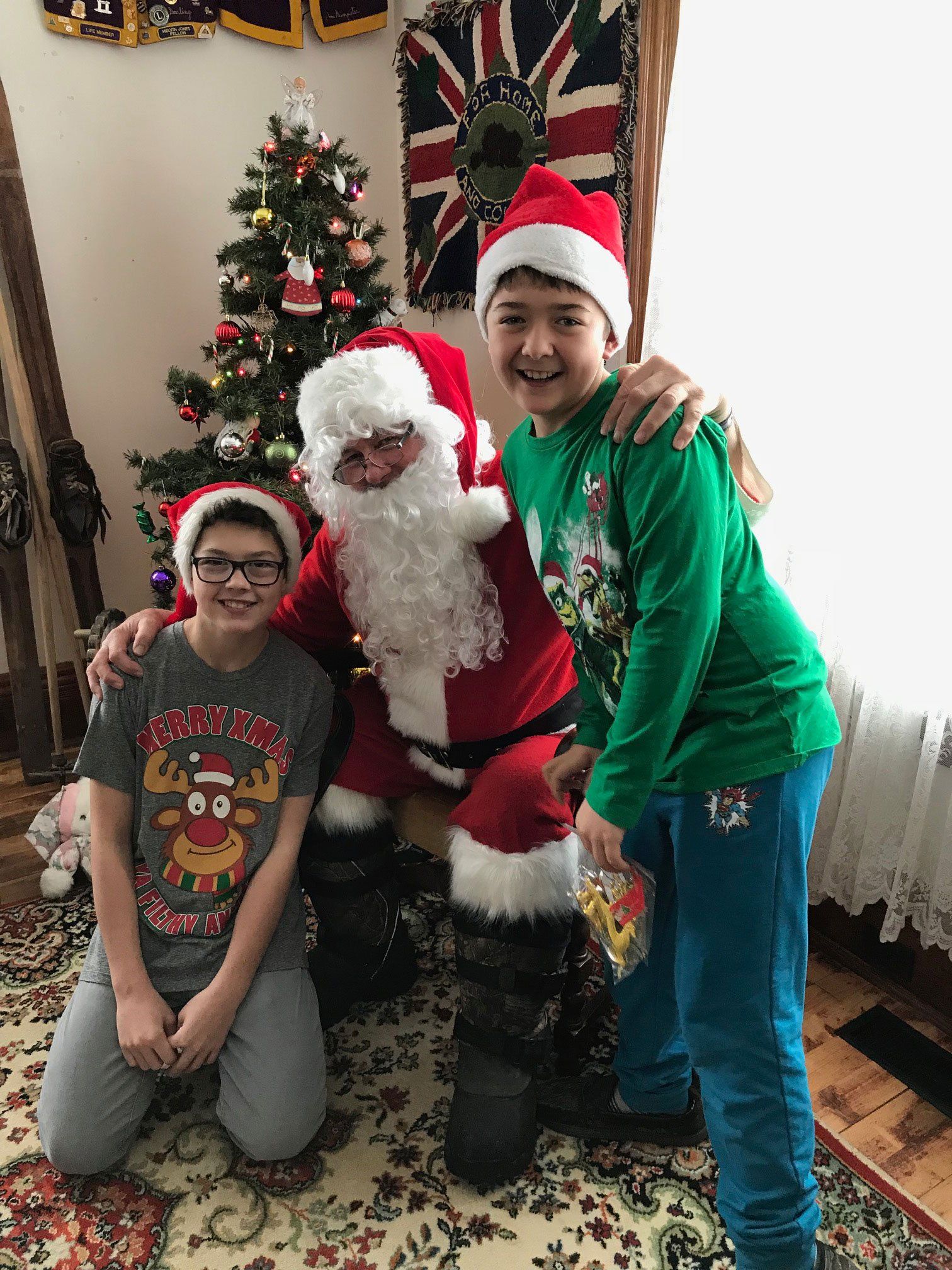 Dylan Watt, Santa & Logan Watt