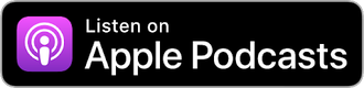 a button that says listen on apple podcasts on a black background .
