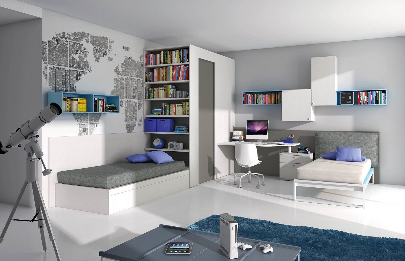 camera doppia per ragazzi