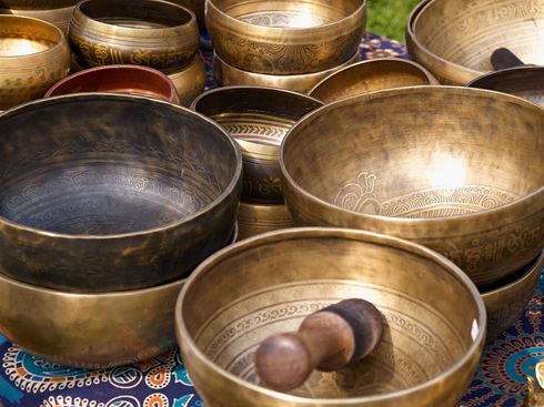 Tibetan Singing Bowls with Batons — Greensboro, N.C — Merlin Centre For Hypnosis & Enlightenment