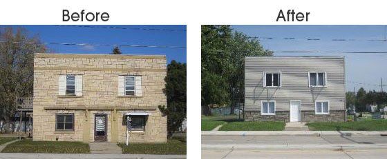 Before And After Service On Simple House — Bellevue, WI — Energy Services