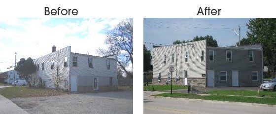 Before And After Work On House — Bellevue, WI — Energy Services
