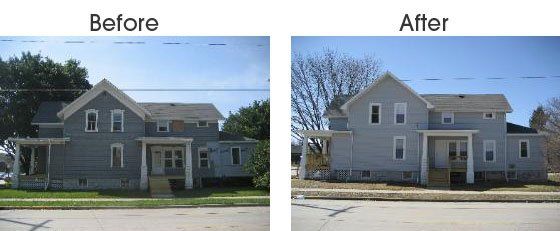Before And After Service On House — Bellevue, WI — Energy Services