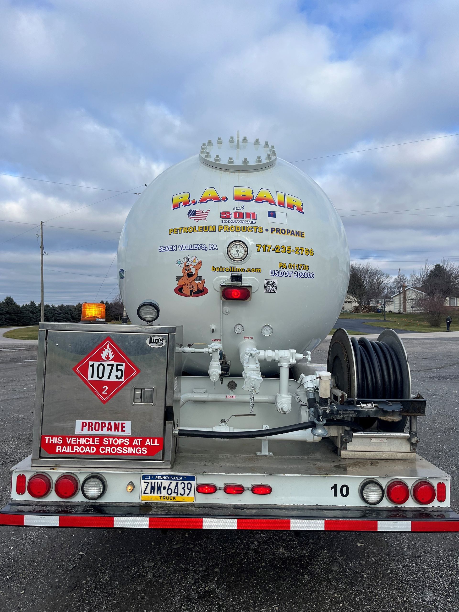 Propane delivery York PA Seven Valleys, PA RA Bair & Son Oil Service Inc