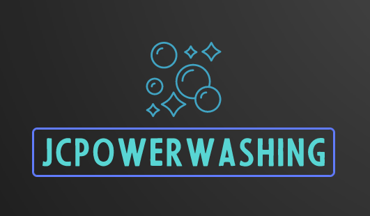 JCpowerwashing Logo - teal on black