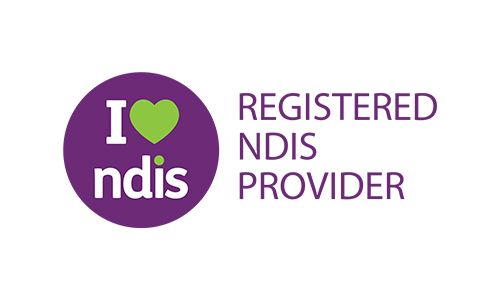 I love NDIS registered NDIS provider logo