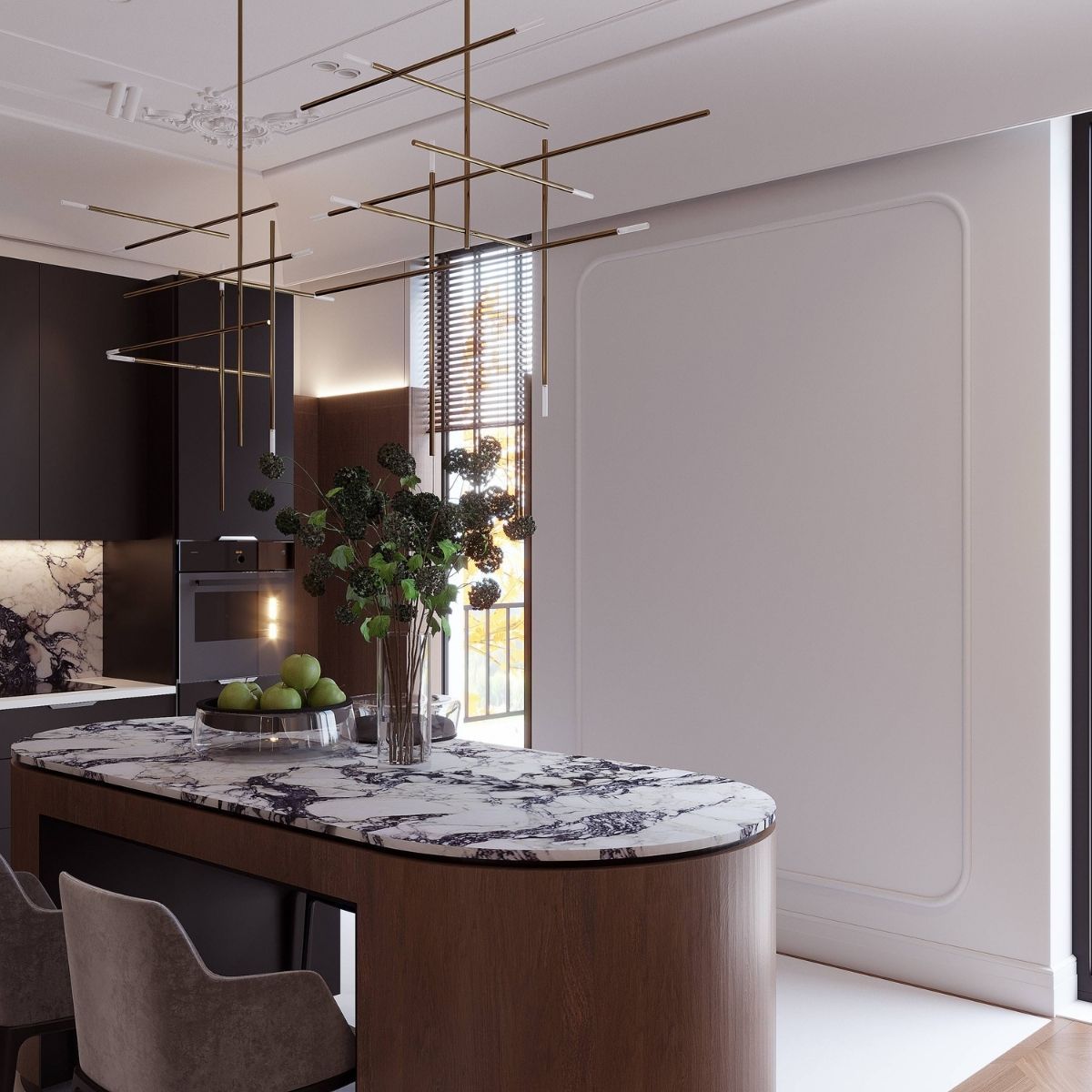 Avala Arhi, Dizajn Enterijera, Projekat 10, Beograd, Vrčin. Elegantno uređena kuhinja.