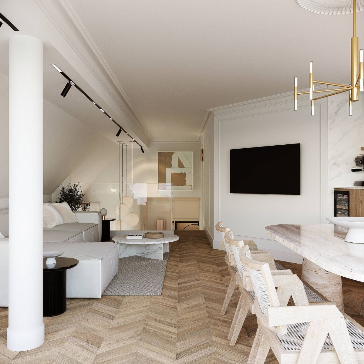 Avala Arhi, Dizajn Enterijera, Projekat 11, Beč, Austrija. Elegantno dizajniran prostor.