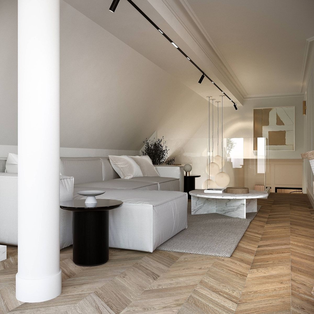 Avala Arhi, Dizajn Enterijera, Projekat 11, Beč, Austrija. Elegantno uređen dnevni boravak.