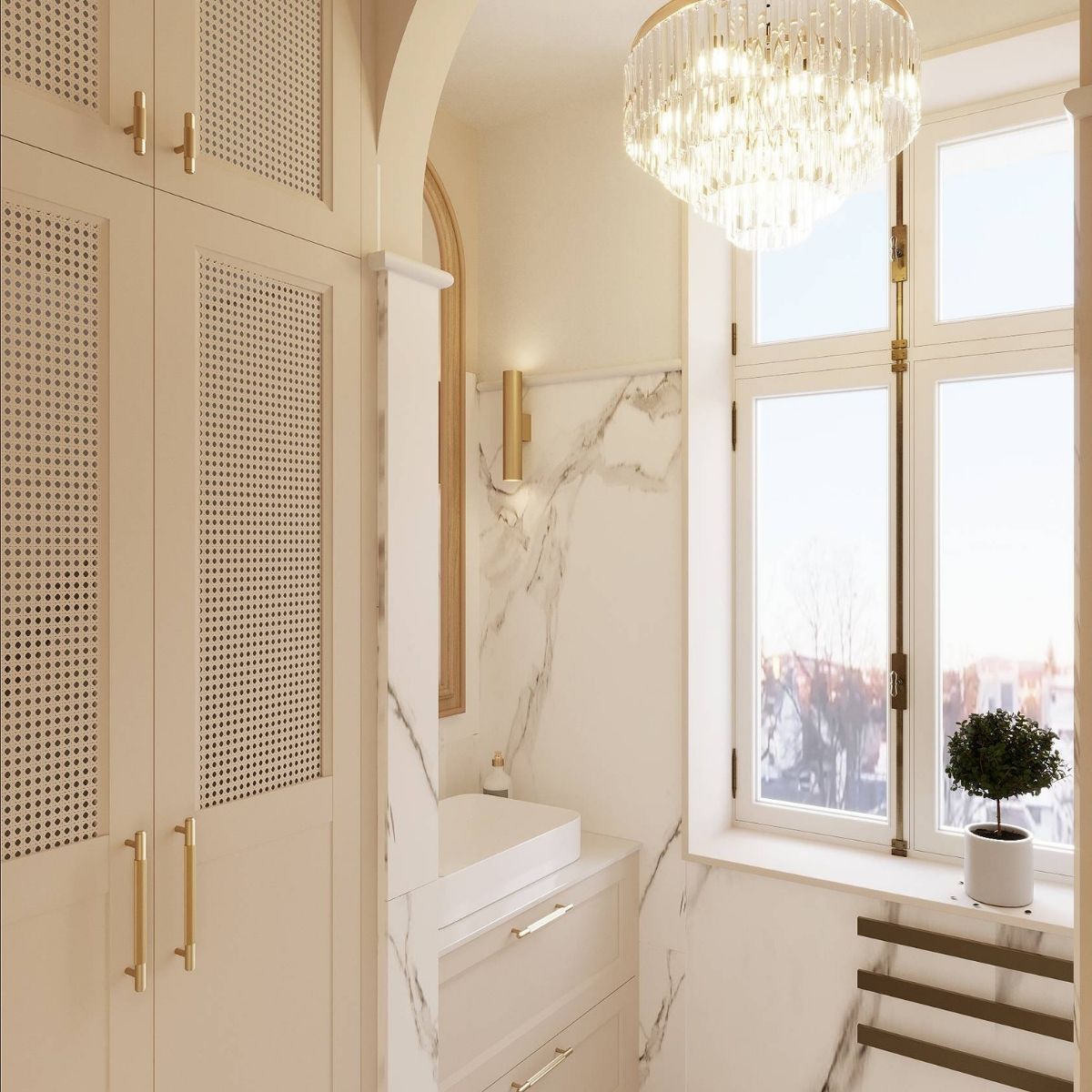 Avala Arhi, Dizajn Enterijera, Projekat 11, Beč, Austrija. Elegantno uređeno kupatilo.