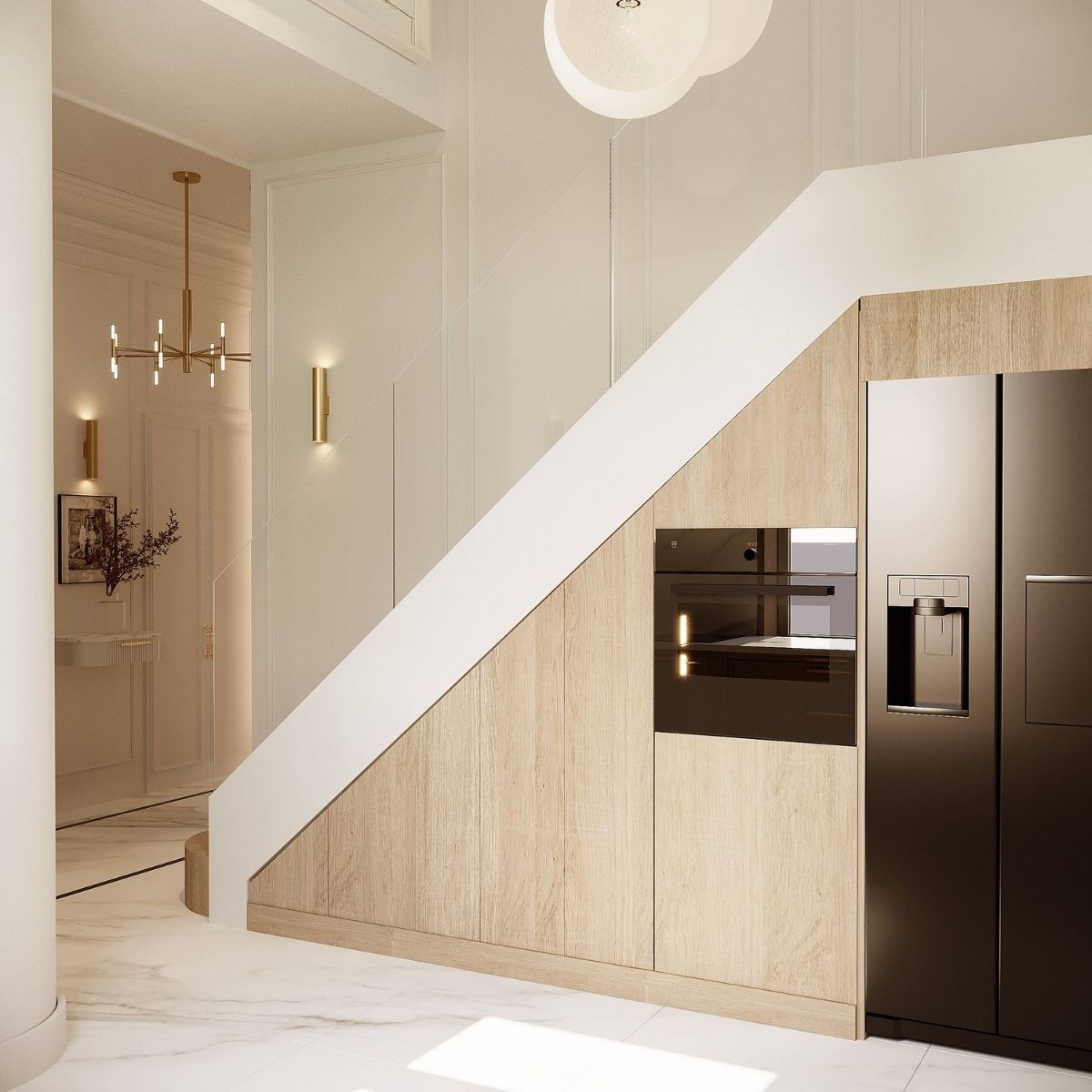 Avala Arhi, Dizajn Enterijera, Projekat 11, Beč, Austrija. Elegantno uređena kuhinja.