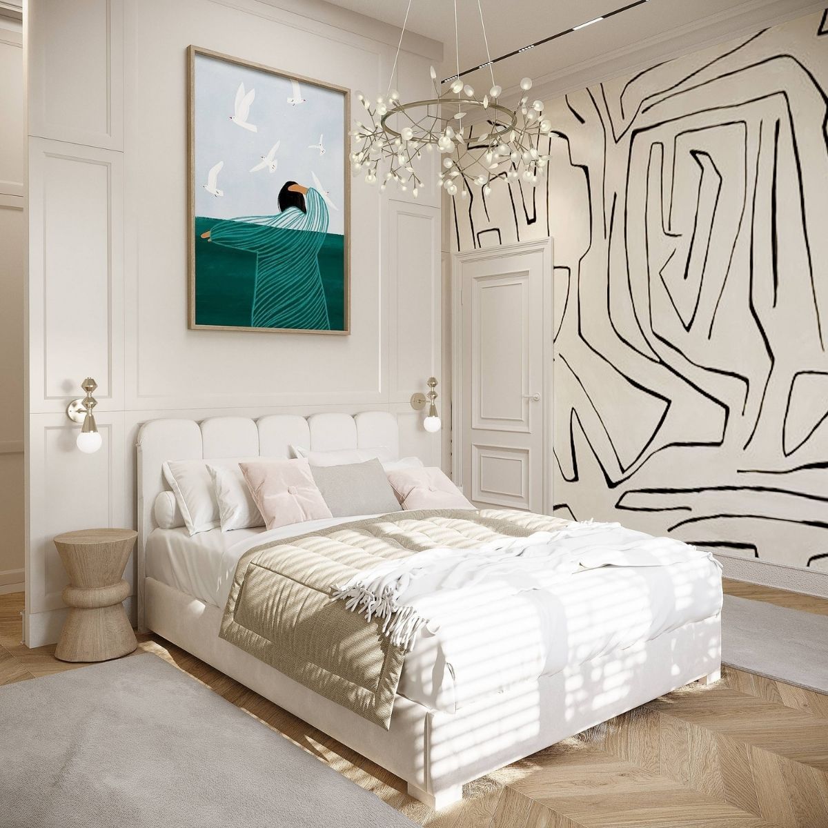 Avala Arhi, Dizajn Enterijera, Projekat 11, Beč, Austrija. Elegantno uređena spavaća soba.