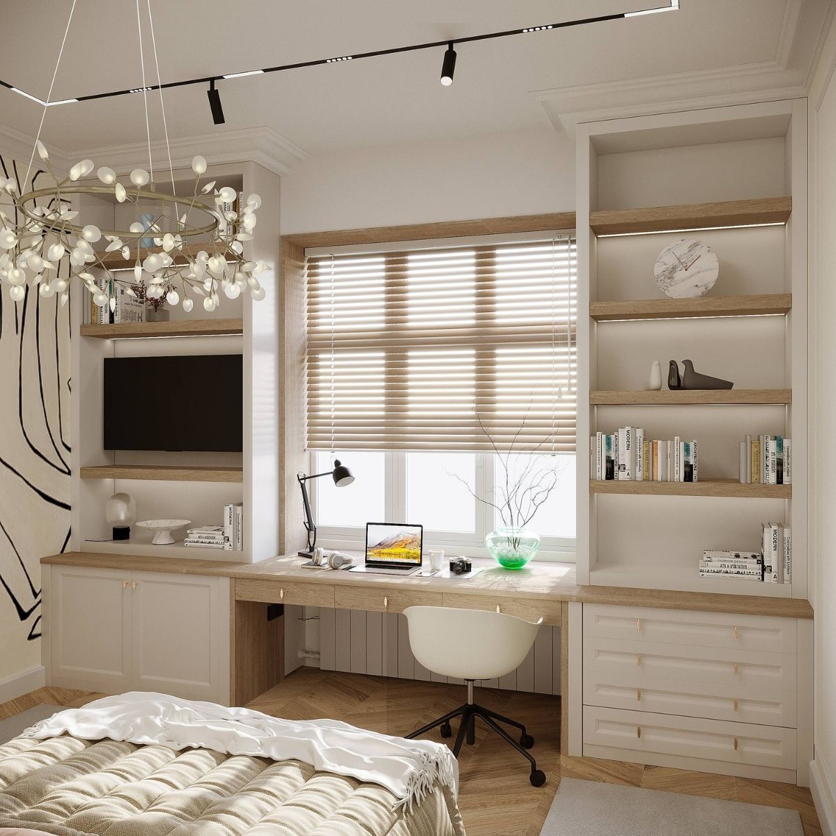 Avala Arhi, Dizajn Enterijera, Projekat 11, Beč, Austrija. Elegantno uređena spavaća soba.