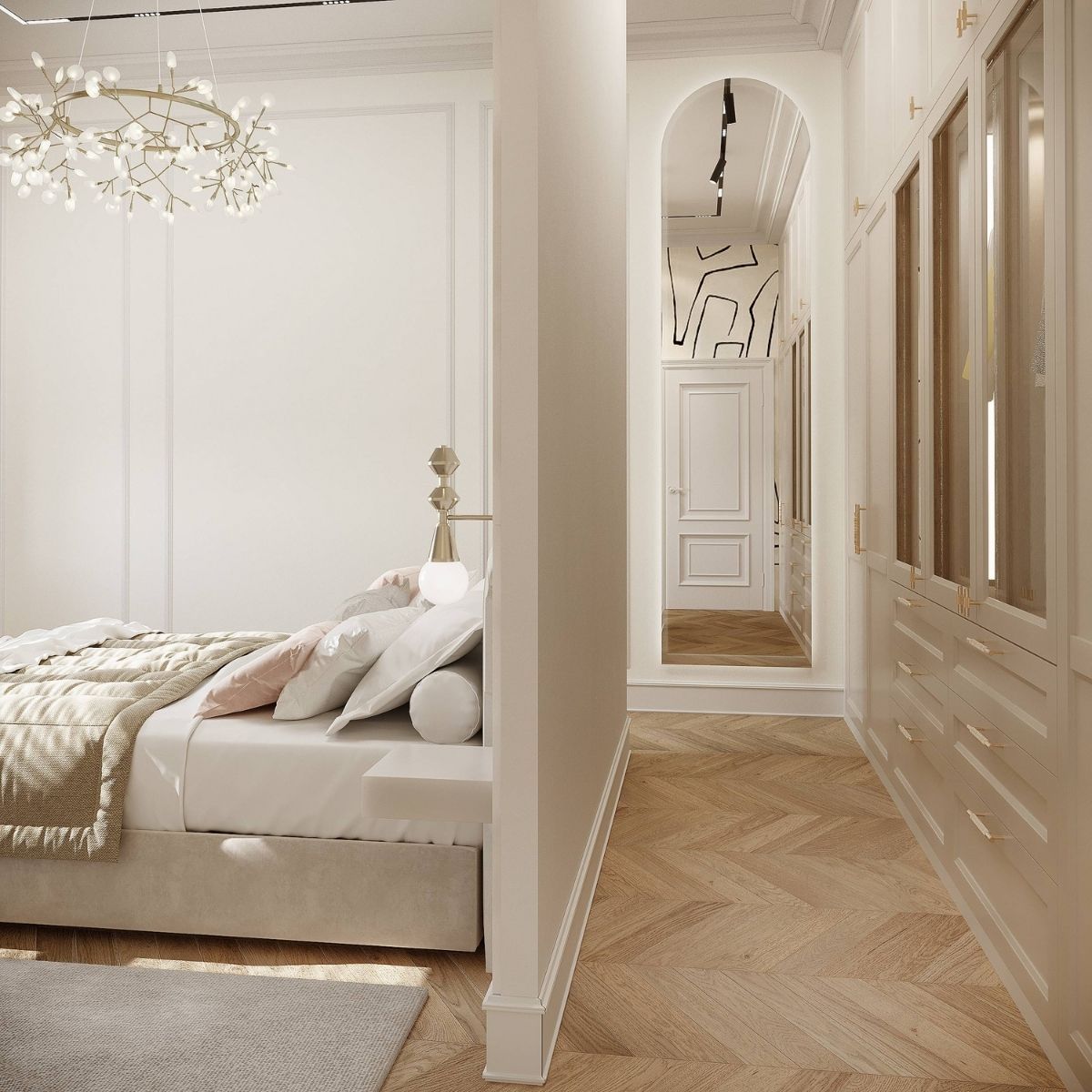 Avala Arhi, Dizajn Enterijera, Projekat 11, Beč, Austrija. Elegantno uređen hodnik.