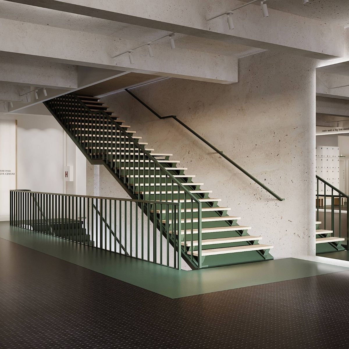 Avala Arhi, Dizajn Enterijera, Projekat 12, Poslovno - komercijalni dizajn, Novi Beograd. Elegantno uređen hodnik.