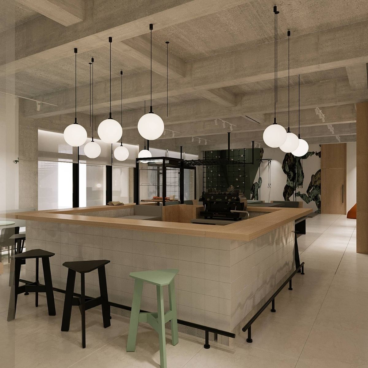 Avala Arhi, Dizajn Enterijera, Projekat 12, Poslovno - komercijalni dizajn, Novi Beograd.  Elegantno dizajniran komercijalni prostor.