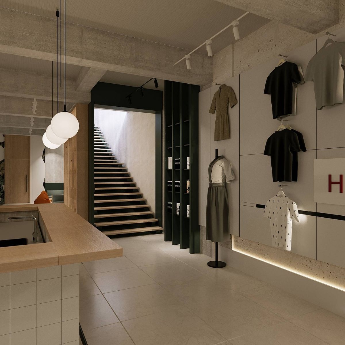 Avala Arhi, Dizajn Enterijera, Projekat 12, Poslovno - komercijalni dizajn, Novi Beograd.  Elegantno dizajniran komercijalni prostor.