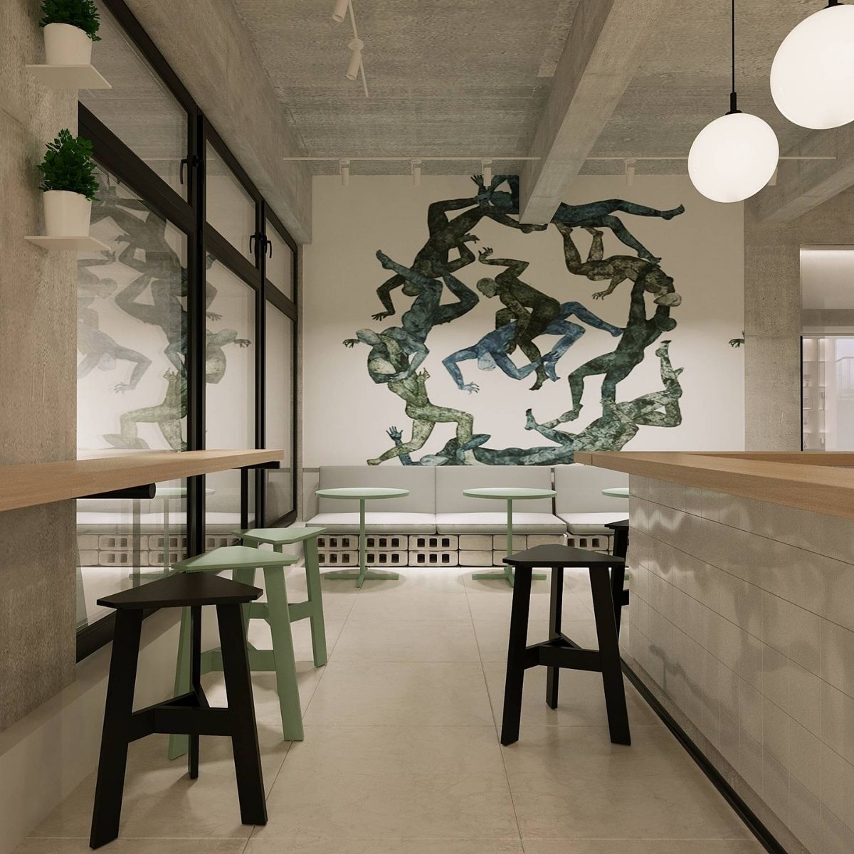 Avala Arhi, Dizajn Enterijera, Projekat 12, Poslovno - komercijalni dizajn, Novi Beograd.  Elegantno dizajniran komercijalni prostor.