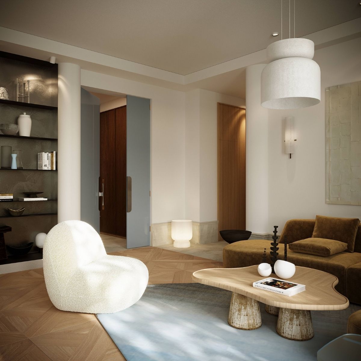 Avala Arhi, Dizajn Enterijera, Projekat 2, Beograd, Stari Grad. Elegantno uređen dnevni boravak.