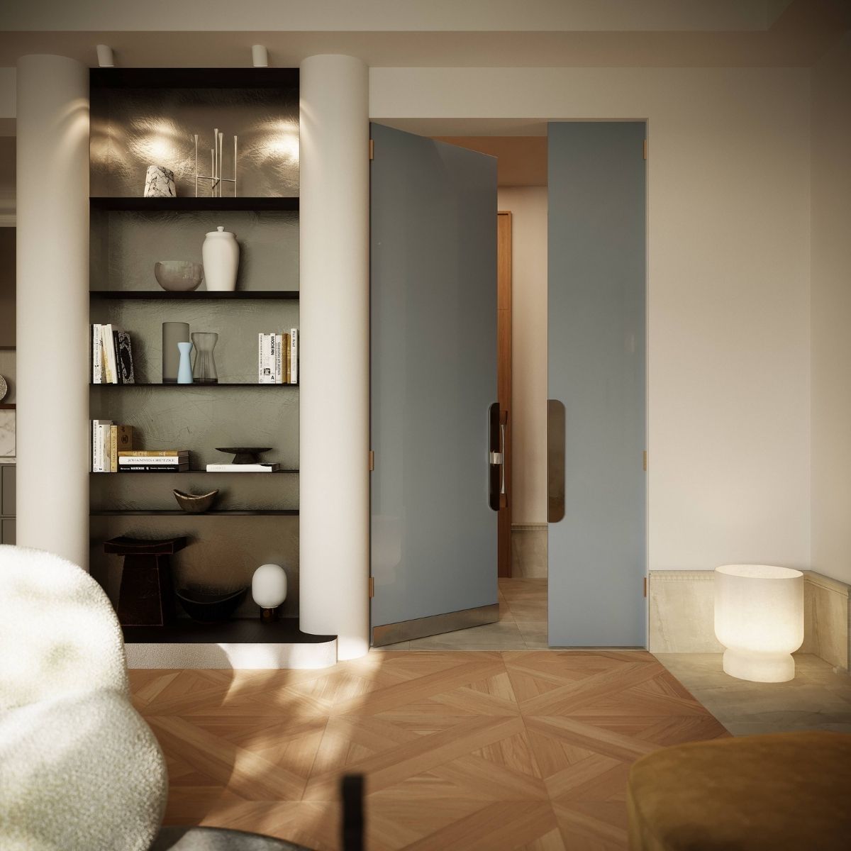 Avala Arhi, Dizajn Enterijera, Projekat 2, Beograd, Stari Grad. Elegantno uređen hodnik.