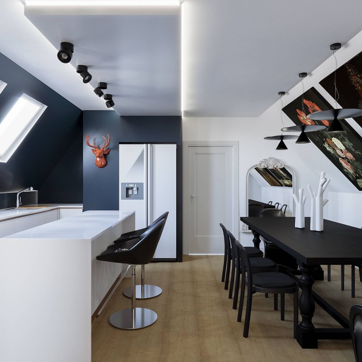 Avala Arhi, Dizajn Enterijera, Projekat 3, Stara Pazova. Elegantno uređena kuhinja i trpezarija.