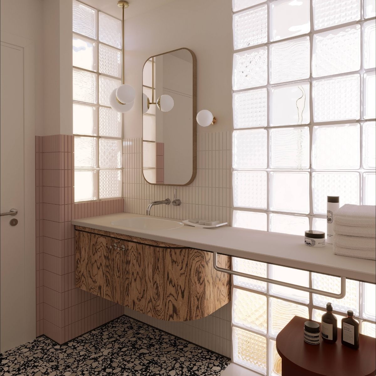 Avala Arhi, Dizajn Enterijera, Projekat 4, Beograd, Voždovac. Elegantno uređeno kupatilo.