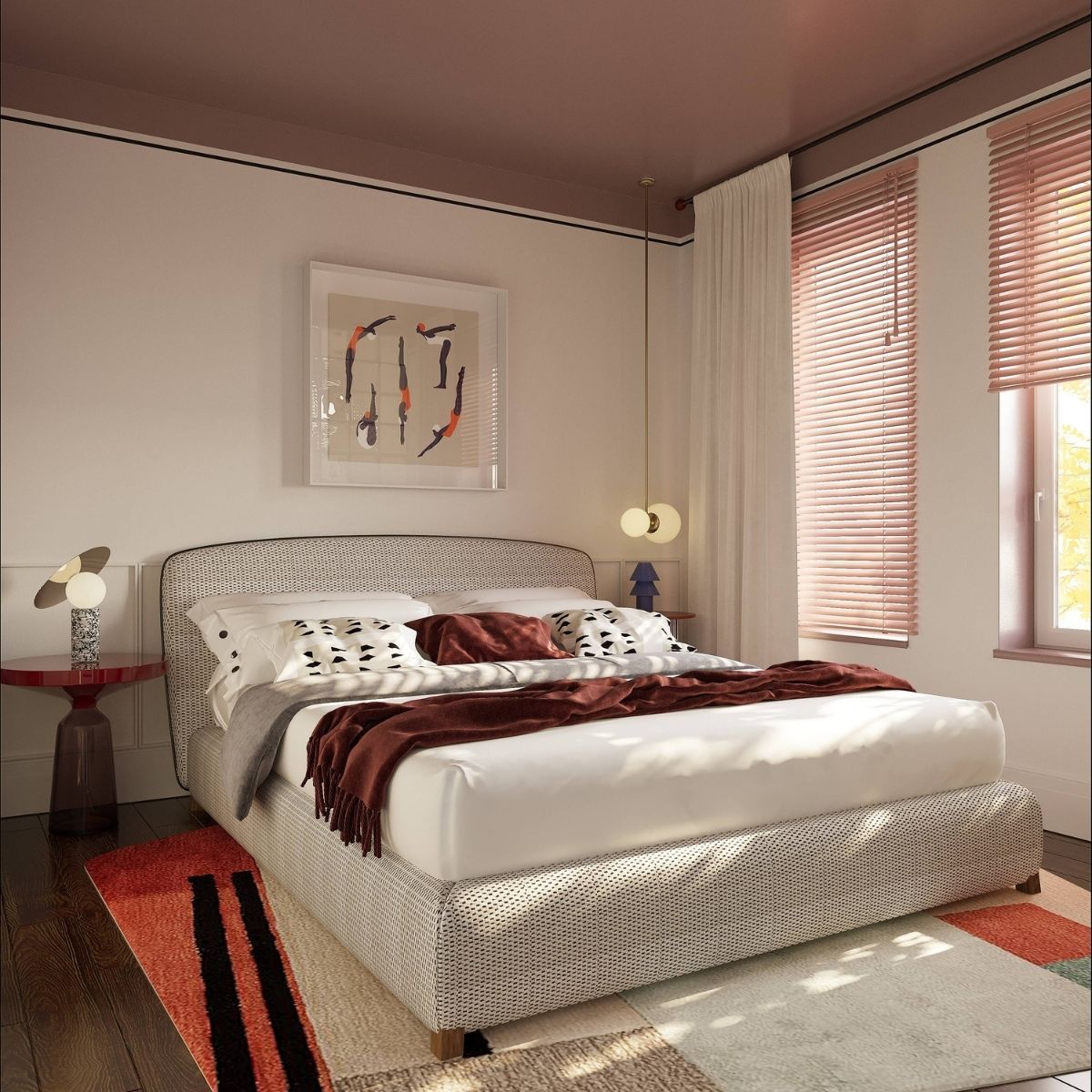 Avala Arhi, Dizajn Enterijera, Projekat 4, Beograd, Voždovac. Elegantno uređena spavaća soba.