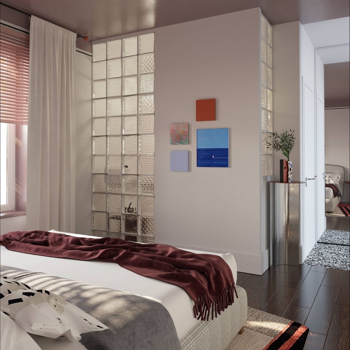 Avala Arhi, Dizajn Enterijera, Projekat 4, Beograd, Voždovac. Elegantno uređena spavaća soba.