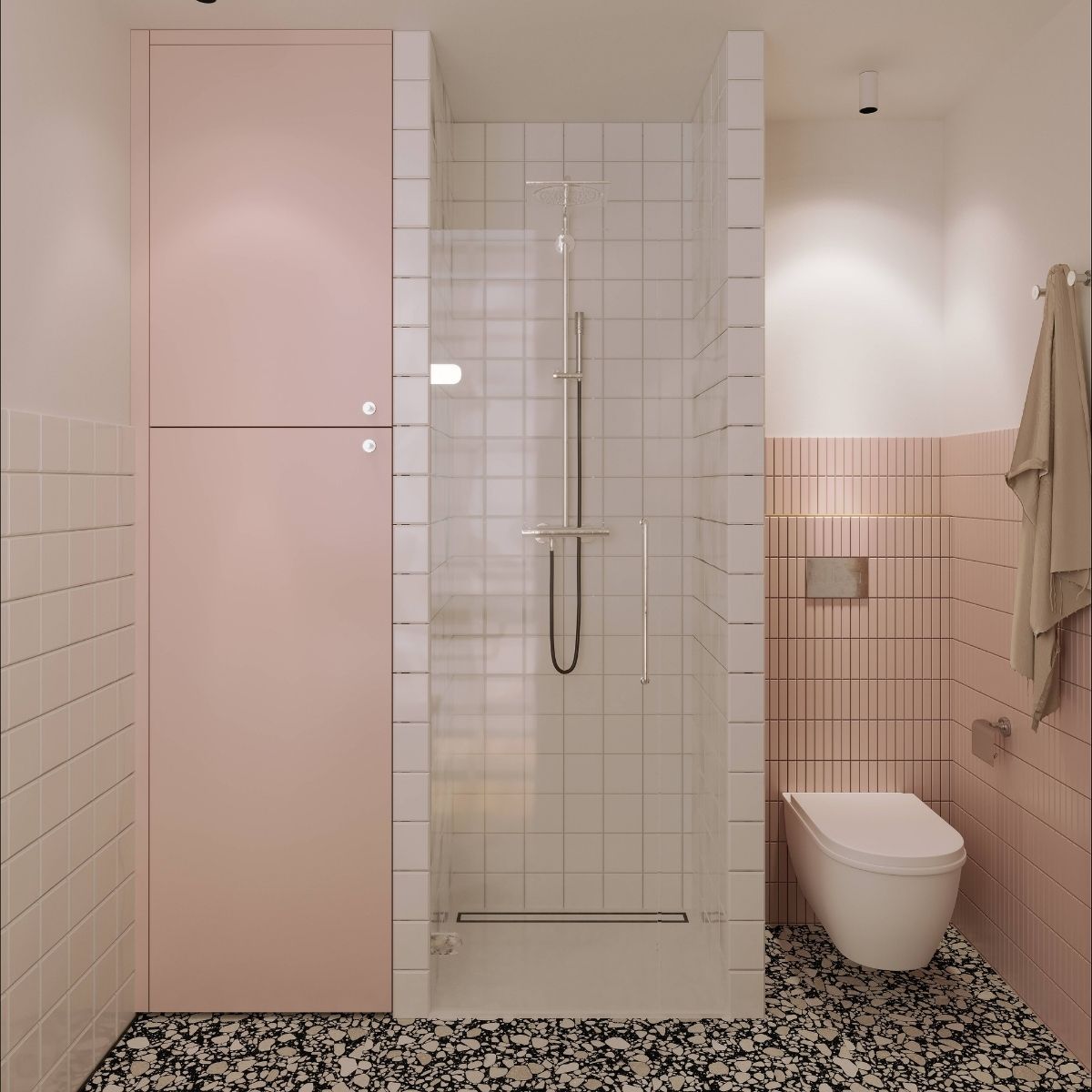 Avala Arhi, Dizajn Enterijera, Projekat 4, Beograd, Voždovac. Elegantno uređeno kupatilo.