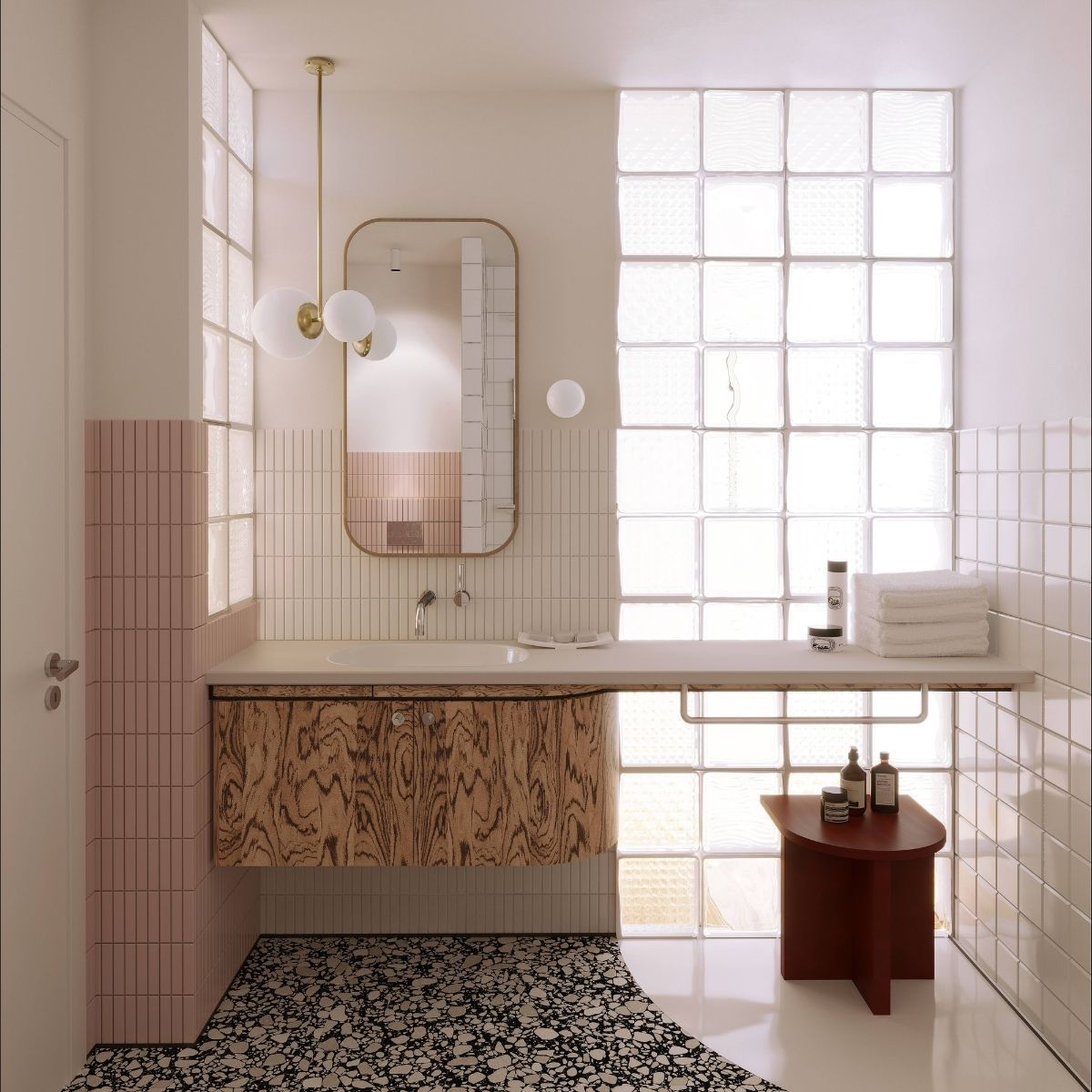 Avala Arhi, Dizajn Enterijera, Projekat 4, Beograd, Voždovac. Elegantno uređeno kupatilo.